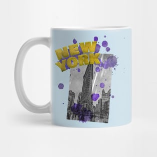 New York Drip - Yellow/Purple Mug